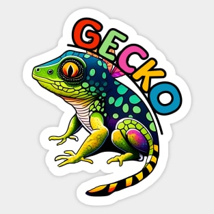 Animal Alphabet - G for Gecko Sticker